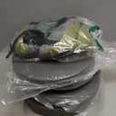 AddGrace Round Bar Stool Cushions 4 Pack Bar Stool Seat Cushion Non Slip Round Chair Pads with Removable and Washable Cover 12x12 Inch Green