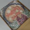 HOMCDALY Merry Christmas Welcome Sign for Front Door, Winter Merry Christmas Wreath with Light, Farmhouse Door Decoration Wooden Hanging Sign, Winter Home Decoration (F-Xmas-Black)