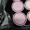 Remington Compact Ceramic Dual Voltage Hot Rollers for Long and Short Hair, Hair Setters, Hair Curlers, 1-1 " Purple/Black, 10 Piece Set