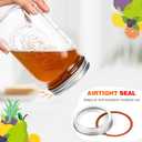 Esrentle 16 Pack 8 oz Mason Jars with Regular Airtight Lids - Glass Canning Jars 8 oz, Mini Mason Jars for Jam, Jelly, Honey, Overnight Oats, Party Favors, Shower Favor, Separable Lids