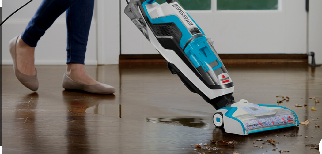 Bissell CrossWave Floor and Area Rug Cleaner, Wet-Dry Vacuum, 3888A, Corded electric, Green + BISSELL MultiSurface Floor Cleaning Formula for Crosswave and Spinwave (80 oz), 1789G