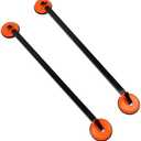 GOTOTOP Suction Cup Roof Rack Universal Roof Rack Bare Roof Universal 36.22in Roof Rack Cross Bars, 2 Pcs Steel Suction Cup Car Cargo Luggage Carrier Bar for Kayak Canoe Bike Snowboard