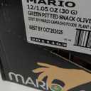 Mario Camacho Foods Pitted Snack Olives - Green Olives with a Hint of Garlic - 1.05 oz Pouches (Pack of 12), Best By: 10/26/2025