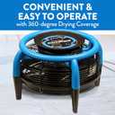 Dri-Eaz Dri-Pod Pro Omnidirectional Floor and Carpet Dryer, Ventilating Floor Dryer for Boats, RVs and Residential Use, 8.9 X 15.2 X 15.2 Inches