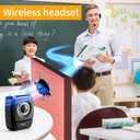 SHIDU 35W Voice Amplifier with Wireless Microphone Handheld and Headset, Wireless Voice Amplifier for Teachers, Bluetooth Portable Megaphone Speaker for Classroom Tour Guides Speech Meeting-S92