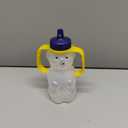 TalkTools Honey Bear Straw Cup with Handle, 7oz Soft Straw Trainer for Babies & Toddlers 4+ Months Easy-Grip, Dishwasher Safe.