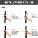 Tent Poles for Tarp, 8.2' Fiberglass Tarp Poles Set of 4, Tent Poles Replacement, Telescoping Pole, Canopy Poles, Camping Poles for Rooftop Tents, Trekking Pole Tent for Rain Fly, Camper, Awning, 2.9' to 8.2'