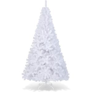 7Ft-Artificial-PVC-Christmas-Tree-W-Stand-Holiday-Season-Indoor-Outdoor-White