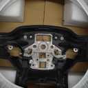 Carbon Fiber Steering Wheel for Ford F-150 2021-2025, D-Shaped Flat Bottom Design with Red Center Line and Leather Grip