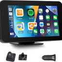 Wireless Apple Carplay & Android Auto 4.7 Inch HD 1280x720 Touch Screen Portable Car Stereo with Bluetooth Car Radio Receiver Support Siri/Google Assistant FM/AUX Dash Mount