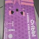 Dribbl 3-Wheel Kids Scooter - Lean-to-Steer Technology, Adjustable Height Handlebar, Wide Deck, Scooter for Boys & Girls Ages 3+, Child Safety Approved, Support Riders Up to 165 lbs, Purple and Pink