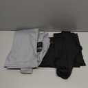 Rolimaka 2 Set Youth Boys' Thermal Underwear Set Fleece Lined Compression Shirt Leggings Pants Kids Base Layer Cold Weather Size M