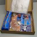 Tnisesm 3/16Inch Brake Line kit Include Copper-Plated Brake Lines with Fitting (16Pcs Fittings,2Pcs Unions+4Pcs Nut) Brake line Bender Single Flare Tool,Cutter 3/16Inch Brake line kit