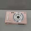 Digital Camera, FHD 1080P Point and Shoot Camera with 32GB SD Card, 2 Batteries, 16X Zoom, Anti Shake, Compact Small Design for Kids Teens Students Girls Boys (Pink)