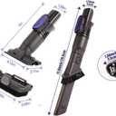 Upgraded Removable two-in-one Tool Brush for D-Shaped Vacuum Replacement Parts Compatible with Shark Pet Cordless Stick IX141 IZ462H IZ483H IZ363HT IZ361H IZ163H IZ362H Crevice Tool Brush Attachments