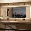 TETOTE 94 x 36 Inch LED Backlit Bathroom Mirror with Lights,3Color White/Warm/Natural,Anti-Fog Lighted Mirror,Dimmable,Vanity Mirror,Wall Mounted