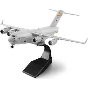 HANGHANG 1/200 Scale US Air Force C-17 Global Overlord Strategic Transport Aircraft Alloy Aircraft Attack Plane Metal Fighter Military Model Fairchild Republic Diecast Plane Model for Collection
