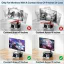 KDD Monitor Stand Riser with Drawer - Computer Monitor Stand for Desk with Storage /Phone Holder/Pen Tray - Desk TV Shelf, Laptop Printer, Organizer Stand for Home & Office