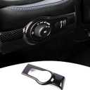 for Durango Headlight Switch Panel Trim Cover Compatible with Dodge Durango 2022 2023 2024 Carbon Fiber Interior Accessories