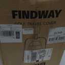 findway Golf Travel Bags, Golf Bag Travel Case for Airlines with Wheels, 1680D Heavy Duty Oxford and ABS Hard Case Top, Lightweight and Foldable (Blue)