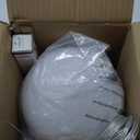 Plug-in Moon Pendant Light, Hanging Lamp with Switch & Cord, 3-Color Dimmable LED Ceiling Lamp for Kids Bedroom or Nursery, White Lunar Night Light (Warm, Neutral, White, LED Bulb Included)