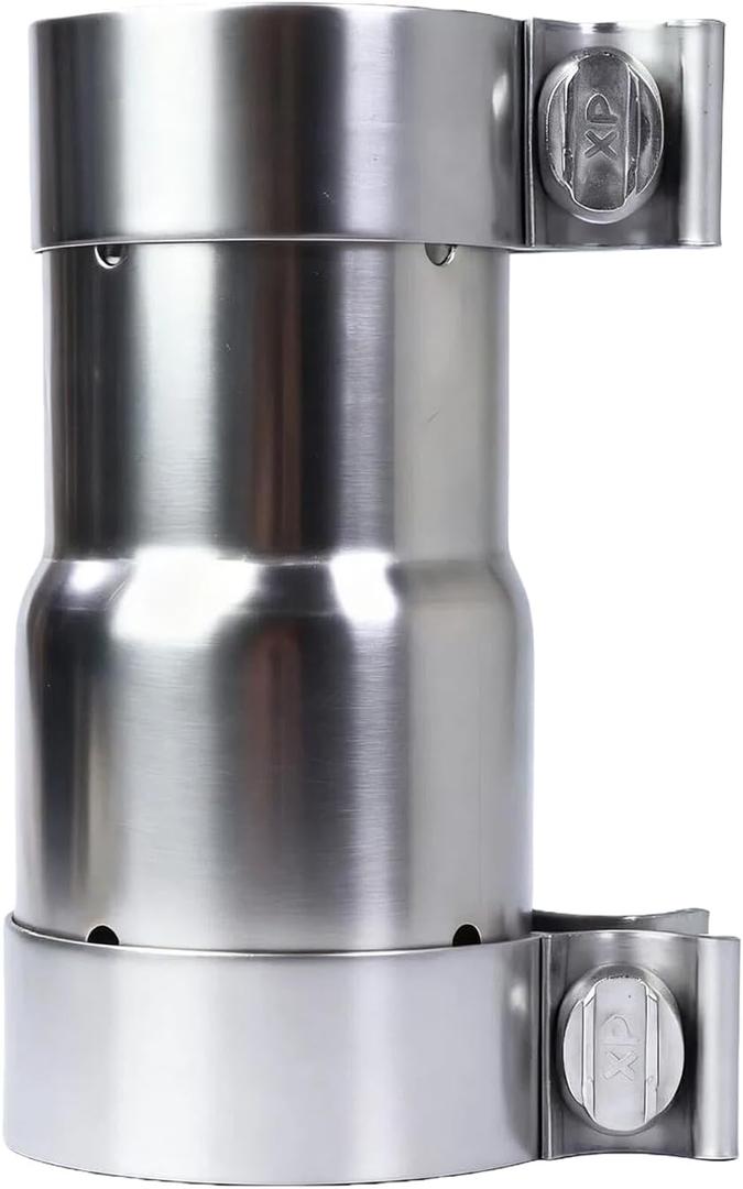 2.25 to 2.5 Inch Exhaust Adapter with Clamp, Stainless Steel Reducer Connector, 2.25" ID to 2.5" ID for OD 2.25"-2.5" Pipes, No Welding for Car, Truck, Motorcycle