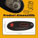 Cooks Professional Electric Can Opener - Redefine Cooking Ease for Seniors & Arthritic Patients with Innovative Hands-Free Operation and One Touch Design (Black)