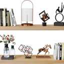 Habudda Floating Shelves for Wall, Bathroom Bedroom Kitchen Book Shelf, Rustic Wooden Home Decor Plant Display, Varnished Natural Solid Wood, Mounted Invisible Bracket, 30" Set of 2 (30"6.7"1.6")