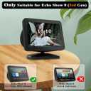 All-New Stand for Show 8 (3rd Gen), Adjustable Stand Mount Compatible with Show 8 (3rd Gen, 2023 Release) & Phone Models, 360 Degree Rotation Tilt and Anti-Slip Base (Black)