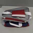 Lifewit Medium Lunch Bag, Insulated Lunch Box, Soft Cooler Cooling Tote for Adult Men Women, White and Red and Blue 12-Can (9L)