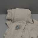 XTMYI Beige Curtains 108 Inches Long for Living Room 2 Panels Linen Back Tab Greige Curtain for Dining Room,50x108 Inch Length (Oatmeal)