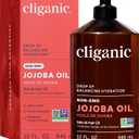 Cliganic Jojoba Oil Non-GMO, Bulk | 100% Pure for Skin, Hair & Face, Cold Pressed Natural Hexane Free - Hair Relaxer (32 oz)