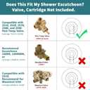 Replacement Escutcheon Plate for Moen Gibson Posi-Temp, for One-Handle Tub and Shower Faucets, Single Metal Round Shower Escutcheon Kit, Brushed Gold