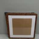 Wood 16x16 Picture Frame with 12x12 Mat Deep Brown, Display 12x12 with Mat or 16x16 without Mat, Wood 16 by 16 Photo Frame, 16 x 16 Frame for Wall Hanging Display, Deep Brown, 3 Pack