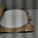 Mayfair Padded Toilet Seat with Chrome Hinges, Soft Vinyl over Wood Core Seat, Made in USA, Round, White (Elongated)