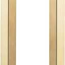 TOGU TG-R3030 Heavy Duty Commercial Grade 600mm/24 inches Square/Rectangle Shape Solid 1.2mm Thick Stainless Steel 304 Push Pull Door Handle, Satin Gold Finish