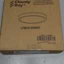 CLOUDY BAY 8 Inch LED Smart Ceiling Light,Flush Mount Ceiling Fixture,15W 2700-6500K CCT,2W RGB,Compatible with Alexa and Google Home Assistant,White Finish