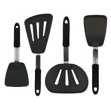 SILICONE TURNER SPATULA SET - COOKING UTENSIL SET - EGG TURNERS, PANCAKE FLIPPERS, KITCHEN SPATULAS