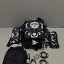 Riakrum 15 Pcs Moon Stars and Sun Car Seat Covers Full Set Thick Car Front and Back Seat Steering Wheel Seatbelt Strap Cover Armrest Pads Cup Mat Wrist Strap Key Chains for Auto Truck