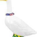 23-Inch Porch Goose Statue, Outdoor Goose Decor with Adjustable Head