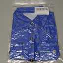 Boys Short Sleeve Button Down Shirt Casual Woven Summer Boys Dress Shirts with Two Pockets for Kids 5-12 Years