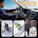 Winter Gloves Waterproof Windproof for Mens Women, Thermal Warm for Cold Weather, Grip Snow for Touch Screen Skiing Cycling Running Driving Snowboarding Fishing Outdoor