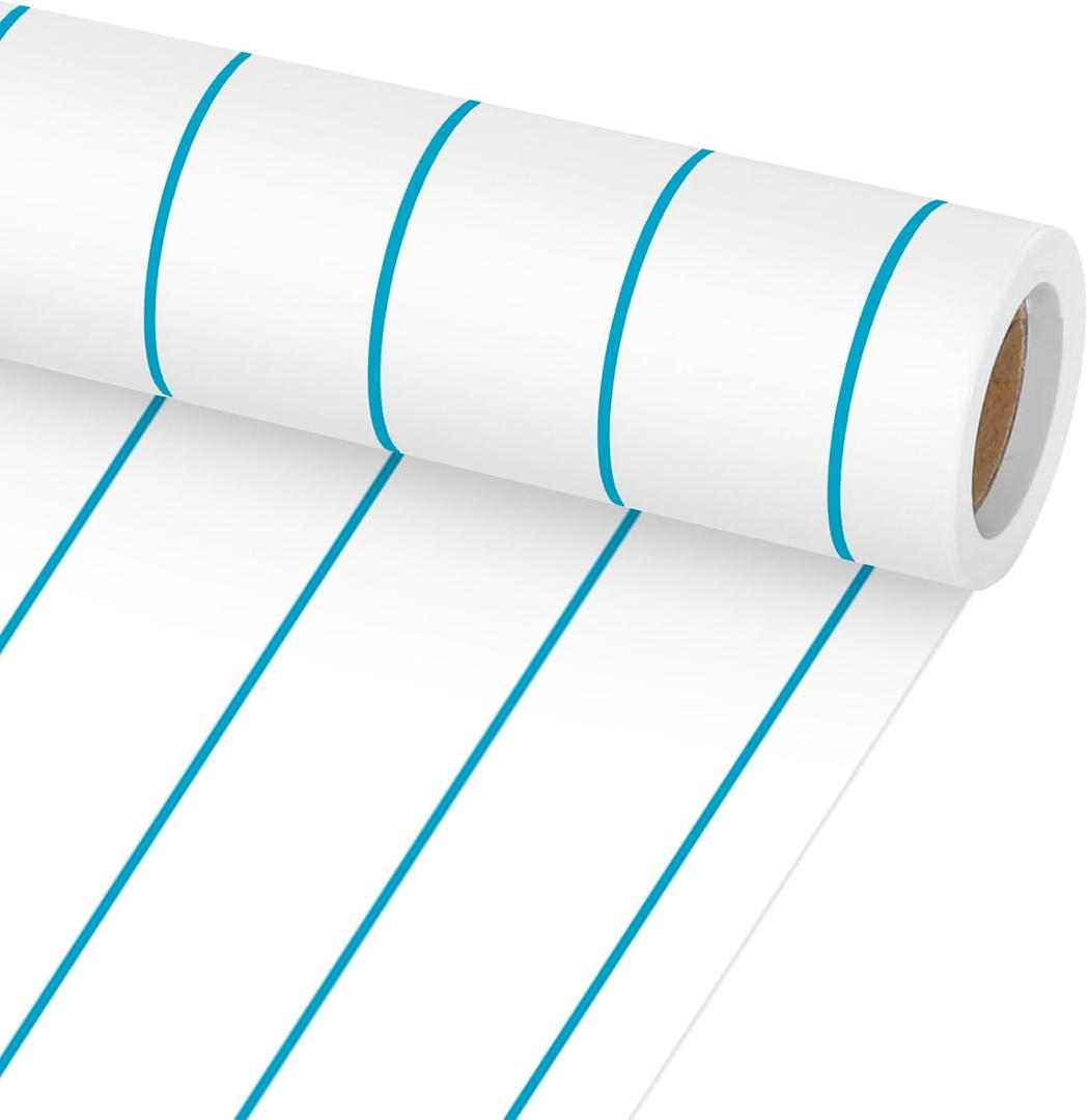 Lined Bulletin Board Paper Roll Composition Notebook Bulletin Board Background Not Easy to Fade Decorations Gift Wrapping Wallpaper for Back to School Poster Arts Crafts Classroom Supply 15.8inx20ft, 240.9" x 15.8"