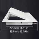 Lockable Steel Access Panel Door Reinforced Metal 12 * 12 in