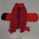 Cat Anxiety Jacket, Anxiety Vest Jacket for Fireworks, Thunderstorm, Travel, Separation, Anxiety Calming Vest Wrap for Cats and Small Dogs (Red) S