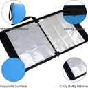 Trading Card Binder 9 Pocket  900 Cards Zipper PU Card Album with Sleeves, Hard Cover Card Holder Organizer for Pokmon, MTG, Sports Cards (Blue, 9 Pocket 900)