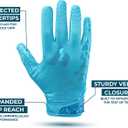 Repsters RPG1 Football Gloves - Mens Elite Trendy Wide Receiver Gloves  Extra Sticky Grip Football Gloves for Game Day, Training, High School and College - Adult and Youth Sizes (Azure)