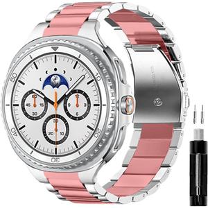 GOLDTOLUCK Stainless Steel Band Compatible with Samsung Galaxy Watch 8 7 6 5 4 Classic FE Pro 40mm 44mm 46mm 43mm 47mm 45mm 42mm 20mm Men Women Milanese Replacement Metal Elegant Casual