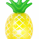 BANZAI PARTY Lumi Bright Pineapple Chill, Set of 2 Inside the Box, Batteries Not Included
