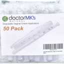 Vaginal Applicators (50-Pack) Fits Premarin Estrace Contraceptive Gels and Many More Creams, Individually Wrapped Disposable Applicator Dosage Marked by Doctor MK's